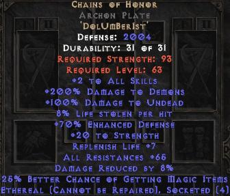 Chains of honor ethereal archon plate