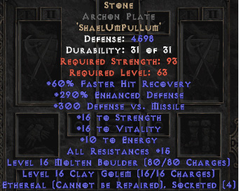 stone ethereal archon plate