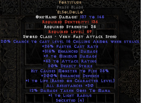 Fortitude Phase Blade