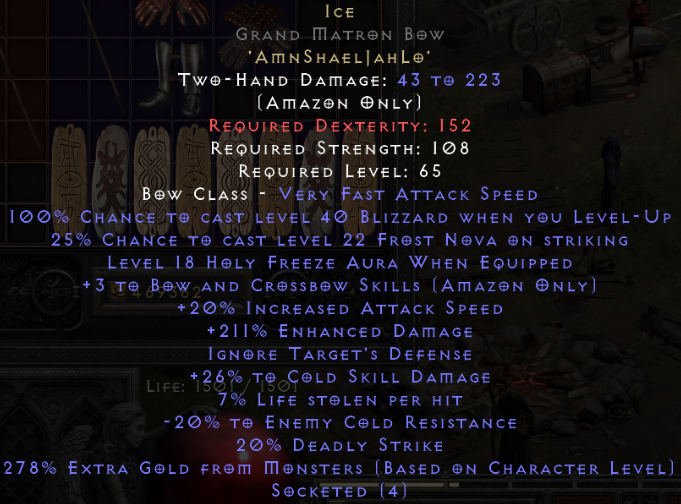 Ice Grand Matron Bow