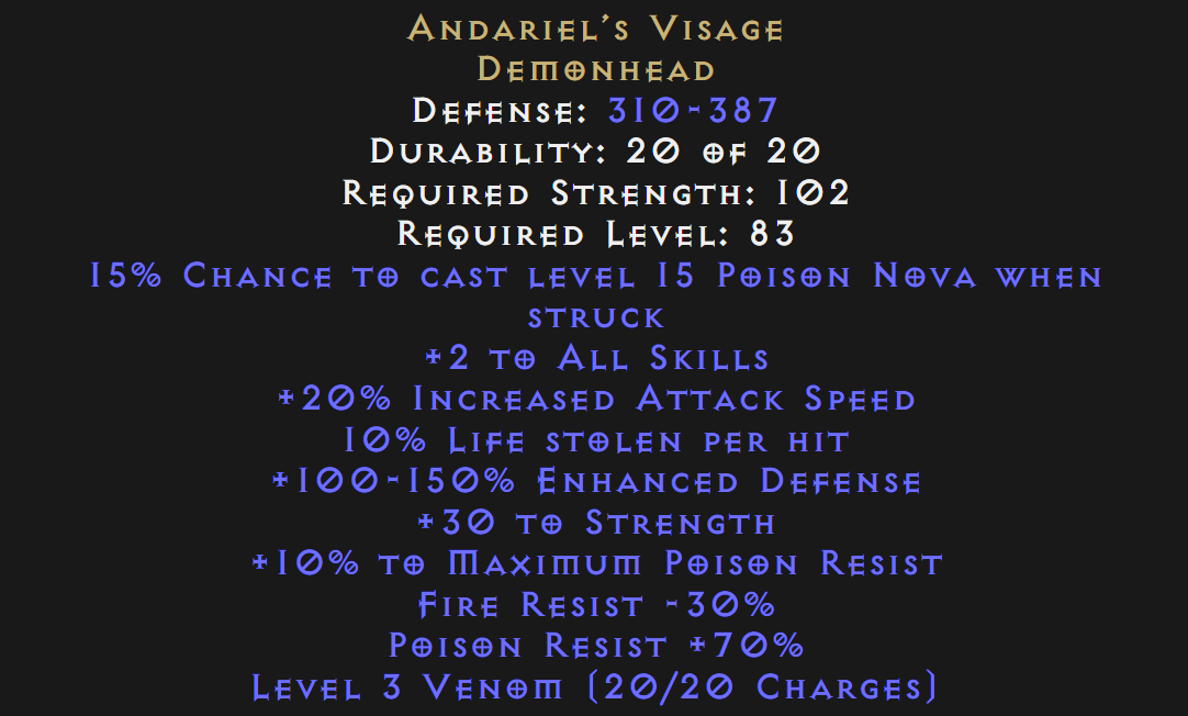 buy-d2r-andariel-visage-10LL-30Str