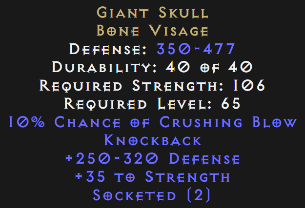 buy d2r giant skull 2 socket