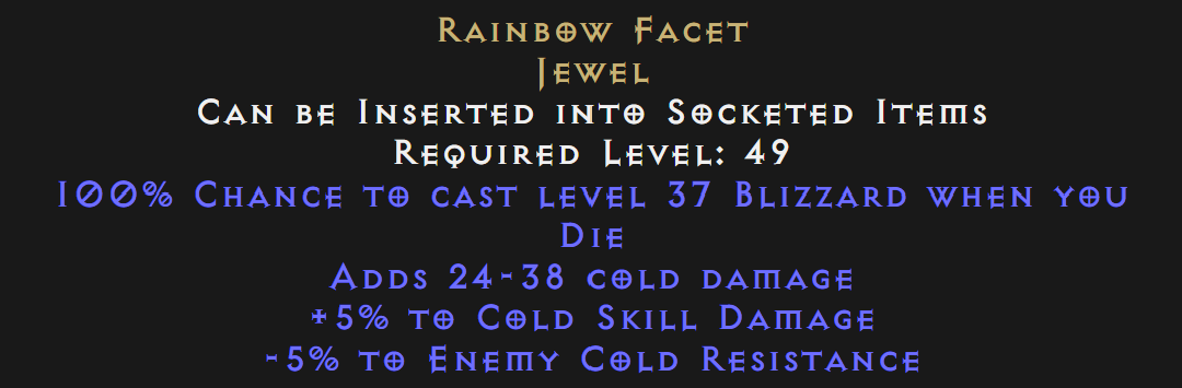 buy d2r rainbow facet 5 5 cold die